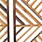 Set of 3 Brown Wood Contemporary Wall Decor 12", 35"